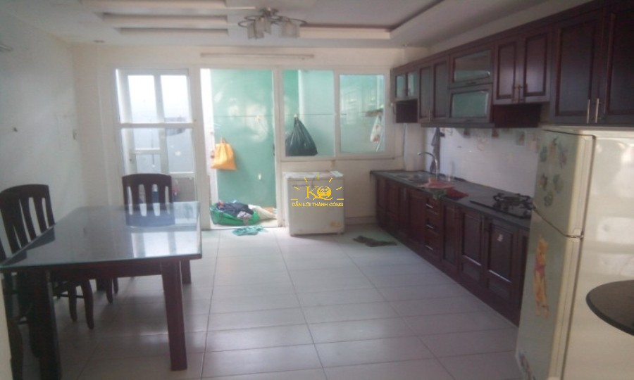 Không gian khu vực bếp nấu ăn trong nhà.